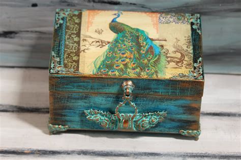 vintage peacock box for sale 